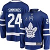 Wayne Simmonds 24 Toronto Maple Leafs Stanley Cup 2023 Playoffs Patch Home Breakaway Men Jersey - Blue - Robokeg
