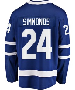 Wayne Simmonds 24 Toronto Maple Leafs Stanley Cup 2023 Playoffs Patch Home Breakaway Men Jersey - Blue - Robokeg