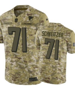 Wes Schweitzer Jersey Nfl Camo Atlanta Falcons - Robokeg