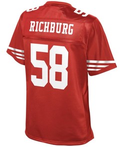 Weston Richburg San Francisco 49ers Nfl Pro Line Womens Team Color Player Jersey - Scarlet - Robokeg