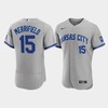 Whit Merrifield 15 Kansas City Royals Men's 2022-23 Road Jersey - Gray Jersey - Robokeg