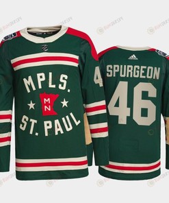 Wild Jared Spurgeon 2022 Winter Classic Green Jersey, Men Jersey - Robokeg