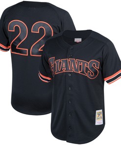Will Clark San Francisco Giants Mitchell & Ness Fashion Cooperstown Collection Mesh Batting Practice Jersey - Black Mlb - Robokeg