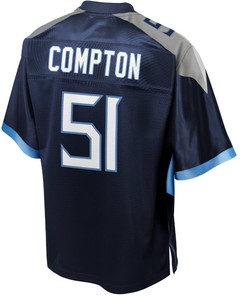 Will Compton Tennessee Titans Nfl Pro Line Team Player Jersey - Navy - Robokeg