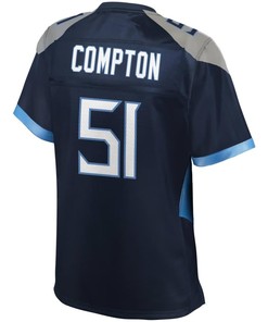 Will Compton Tennessee Titans Nfl Pro Line Womens Jersey - Navy - Robokeg