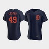Willi Castro 49 Detroit Tigers Navy Alternate Jersey - Robokeg