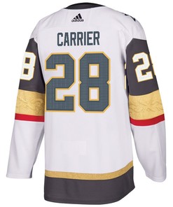 William Carrier 28 Vegas Golden Knights Stanley Cup 2023 Final Patch Away Breakaway Men Jersey - White - Robokeg