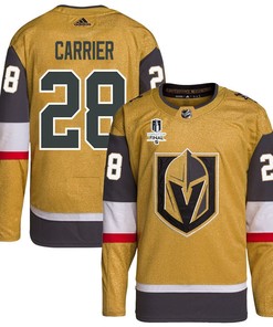William Carrier 28 Vegas Golden Knights Stanley Cup 2023 Final Patch Home Breakaway Men Jersey - Gold - Robokeg