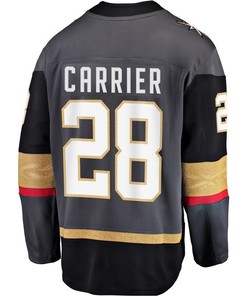 William Carrier Vegas Golden Knights Breakaway Player Jersey - Black - Robokeg