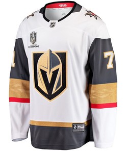 William Karlsson 71 Vegas Golden Knights 2023 Stanley Cup Champions Patch Away Breakaway Player Jersey - White - Robokeg