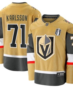 William Karlsson 71 Vegas Golden Knights 2023 Stanley Cup Final Home Breakaway Player Jersey - Gold - Robokeg