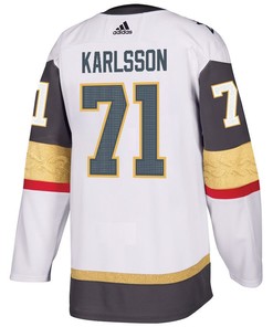 William Karlsson 71 Vegas Golden Knights Stanley Cup 2023 Champions Patch Away Breakaway Men Jersey - White - Robokeg