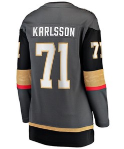 William Karlsson 71 Vegas Golden Knights Women's 2023 Stanley Cup Champions Alternate Breakaway Jersey - Black - Robokeg