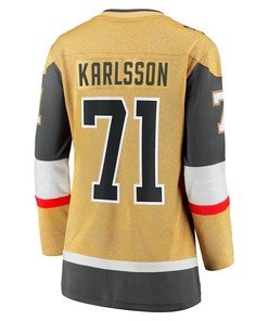 William Karlsson 71 Vegas Golden Knights Women's 2023 Stanley Cup Final Home Breakaway Player Jersey - Gold - Robokeg
