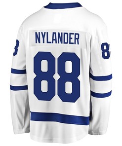 William Nylander 88 Toronto Maple Leafs Stanley Cup 2023 Playoffs Patch Away Breakaway Men Jersey - White - Robokeg
