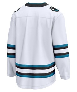 William Smith #43 San Jose Shark 2023 NHL Draft Away Men Jersey - White - Robokeg