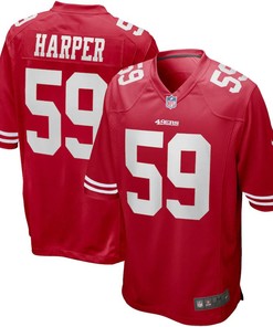 Willie Harper San Francisco 49ers Nike Game Retired Player Jersey - Scarlet - Robokeg