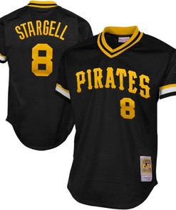 Willie Stargell Pittsburgh Pirates Mitchell & Ness 1982 Authentic Cooperstown Collection Mesh Batting Practice Jersey - Black Mlb - Robokeg