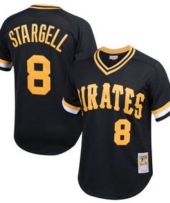 Willie Stargell Pittsburgh Pirates Mitchell & Ness Cooperstown Collection Mesh Batting Practice Jersey - Black Mlb - Robokeg