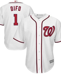 Wilmer Difo Washington Nationals Home Cool Base Player Jersey - White - Robokeg