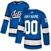 Winnipeg Jets Adidas Alternate Authentic Custom Jersey - Blue Custom Jerseys Nhl - Robokeg