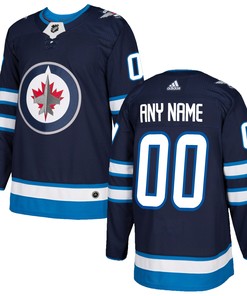 Winnipeg Jets Adidas Authentic Custom Jersey - Navy Custom Jerseys Nhl - Robokeg