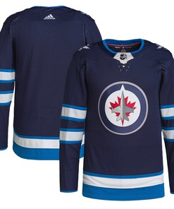 Winnipeg Jets Adidas Home Authentic Pro Jersey - Navy Nhl - Robokeg