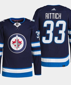 Winnipeg Jets David Rittich 33 Navy Home Primegreen Jersey 2022-23 - Robokeg