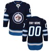 Winnipeg Jets Home Premier Custom Jersey - Navy Custom Jerseys Nhl - Robokeg