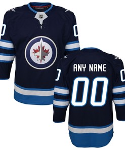 Winnipeg Jets Home Premier Custom Jersey - Navy Custom Jerseys Nhl - Robokeg