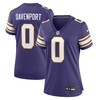 Women Minnesota Vikings #0 Marcus Davenport Classic Player Game Jersey - Purple - Robokeg