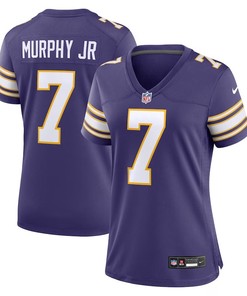 Women Minnesota Vikings #7 Byron Murphy Jr Classic Player Game Jersey - Purple - Robokeg