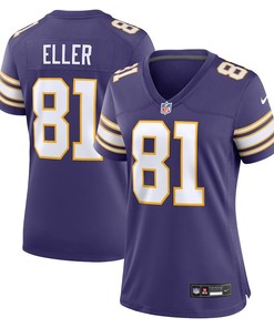 Women Minnesota Vikings #81 Carl Eller Classic Retired Player Jersey - Purple - Robokeg