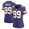 Women Minnesota Vikings #99 Danielle Hunter Classic Player Game Jersey - Purple - Robokeg