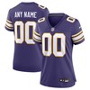 Women Minnesota Vikings Active Player Custom Purple 2023 Stitched Game Jersey - Robokeg