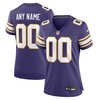 Women Minnesota Vikings Nike Classic Custom Game Jersey - Purple - Robokeg