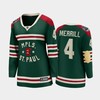 Women Minnesota Wild Jon Merrill 4 2022 Winter Classic State Of Hockey Jersey Green Jersey - Robokeg