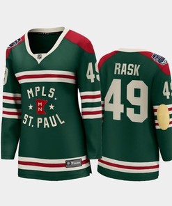 Women Minnesota Wild Victor Rask 49 2022 Winter Classic State Of Hockey Jersey Green Jersey - Robokeg