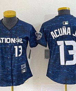 Women National League #13 Ronald Acua Jr Nike 2023 Mlb All Star Game Limited Player Jersey - Royal 2023 - Robokeg