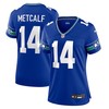 Women Seattle Seahawks #14 Dk Metcalf Throwback Player Game Jersey - Royal - Robokeg