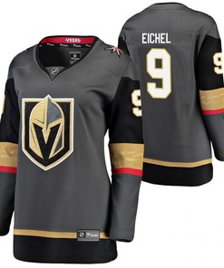 Women Vegas Golden Knights Jack Eichel 9 Home Women Black 2021 Trade Jersey Jersey - Robokeg