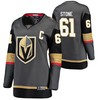 Women Vegas Golden Knights Mark Stone 61 Home Black 2021 Captain Jersey Jersey - Robokeg