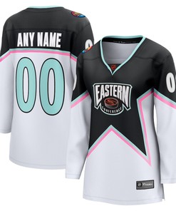 Women's 2023 NHL All-Star Game - Eastern Conference Custom Jersey - Black - Robokeg
