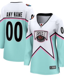 Women's 2023 NHL All-Star Game - Western Conference Custom Jersey - White - Robokeg
