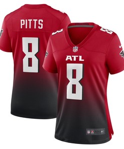 Womens Atlanta Falcons Kyle Pitts Red 2021 Nfl Draft First Round Pick Alternate Player Game Jersey Gift For Atlanta Falcons Fans - Robokeg