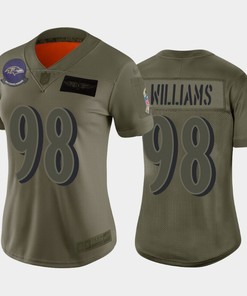 Womens Baltimore Ravens Brandon Williams Camo 2019 Salute To Service Limited Jersey - Robokeg