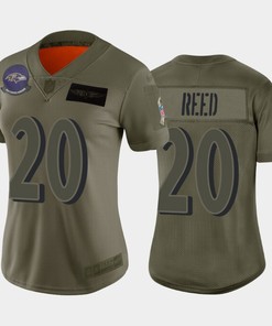 Womens Baltimore Ravens Ed Reed Camo 2019 Salute To Service Limited Jersey - Robokeg