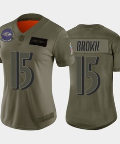 Womens Baltimore Ravens Marquise Brown Camo 2019 Salute To Service Limited Jersey - Robokeg