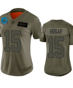 Womens Carolina Panthers Chris Hogan Camo 2019 Salute To Service Limited Jersey - Robokeg