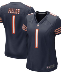 Womens Chicago Bears Justin Fields Navy 2021 Nfl Draft First Round Pick Game Jersey Gift For Chicago Bears Fans - Robokeg